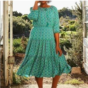 Matilda Jane Age of Aquarius Midi Dress 2XL NWT